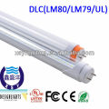 22W DLC 1200mm lampe à tube LED, lampe à tube ellipse led, vente chaude en 2013 lampes fluorescentes LED fluorescentes suspendues t8